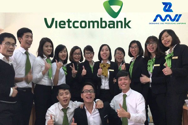 Mẫu thiết kế đồng phục ngân hàng vietcombank