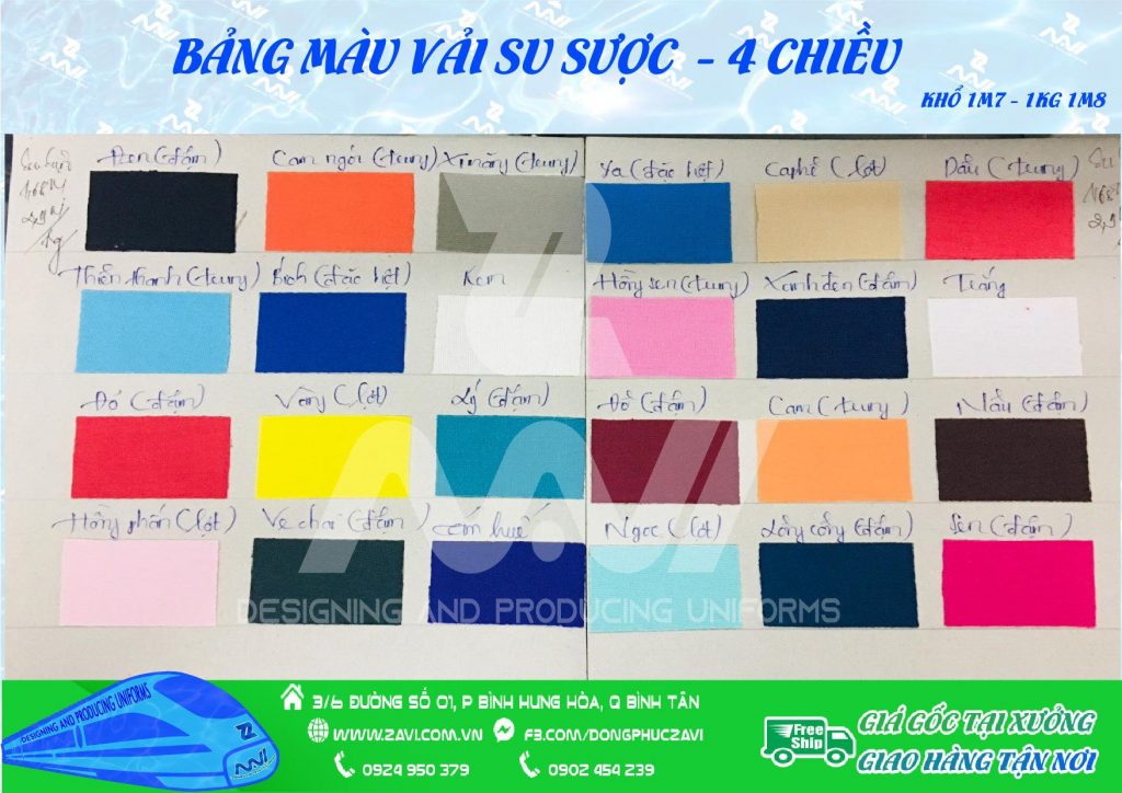 Vải su sược 4 chiều