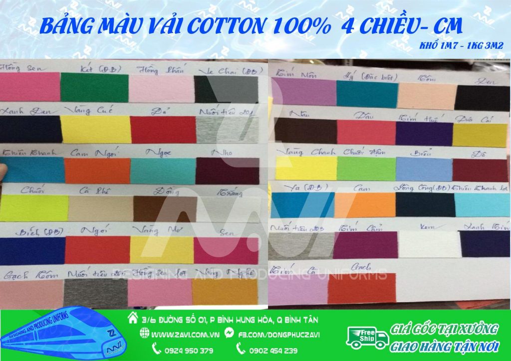 Vải cotton 100%